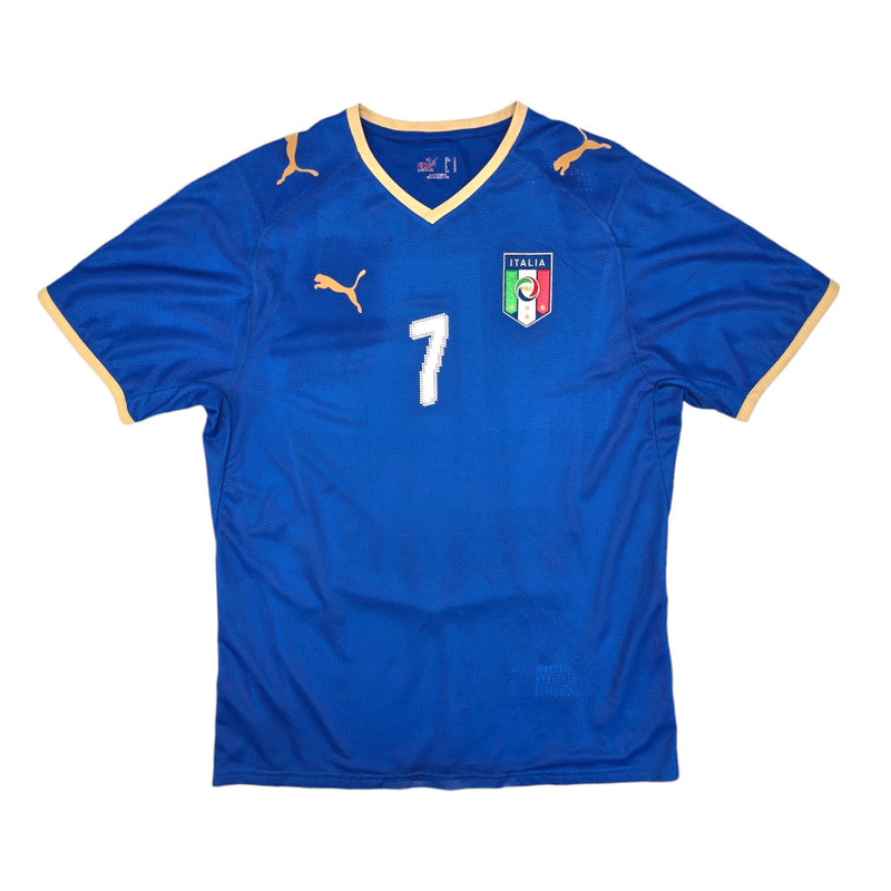 2008/09 Italy Home Football Shirt (M) Puma #7 Del Piero - Football Finery - FF204233