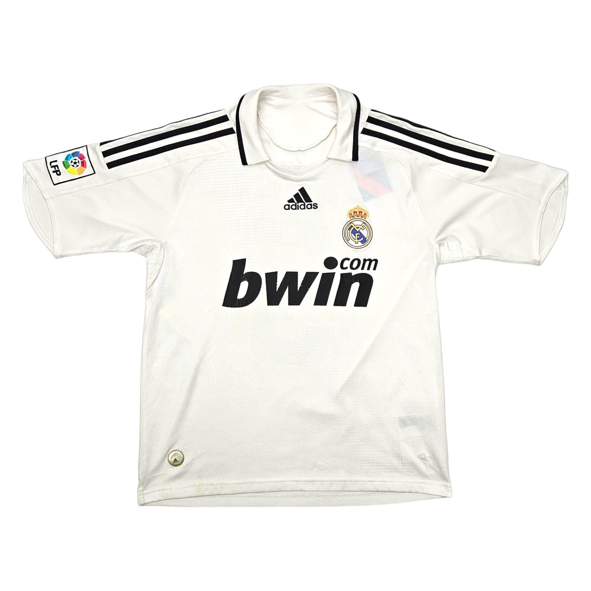 2008/09 Real Madrid Home Football Shirt (S) Adidas #5 Cannavaro - Football Finery - FF203794