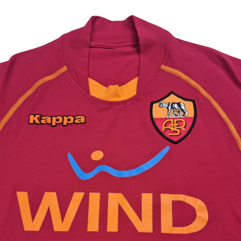 2008/09 Roma Home Football Shirt (L) Kappa #10 Totti - Football Finery - FF202653