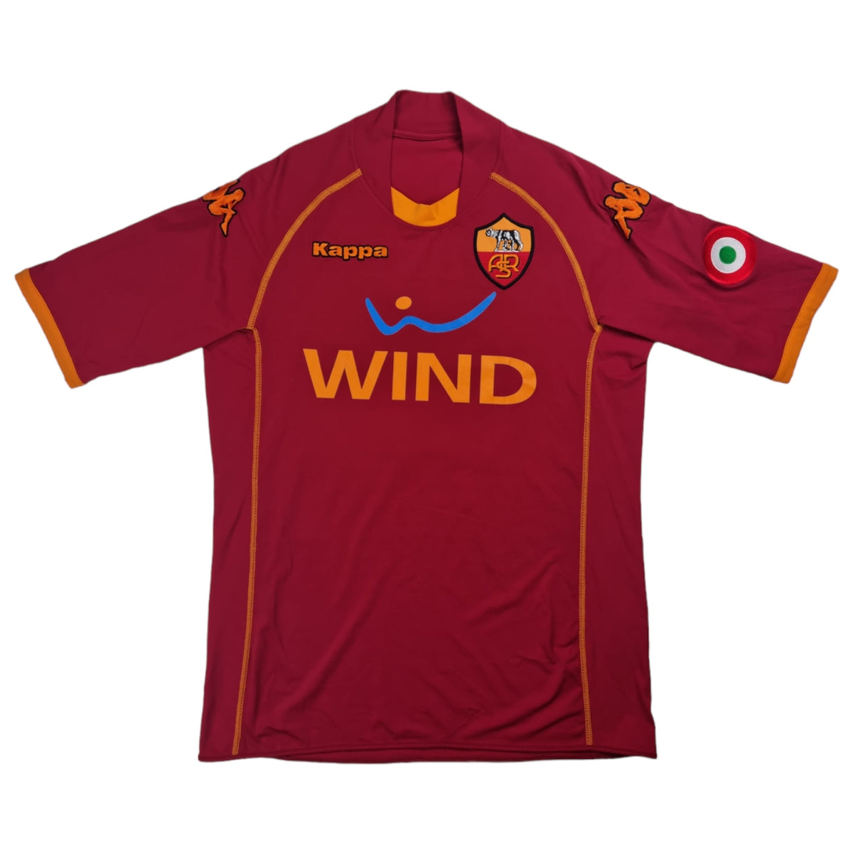 2008/09 Roma Home Football Shirt (L) Kappa #10 Totti - Football Finery - FF202653