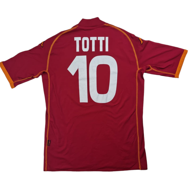 2008/09 Roma Home Football Shirt (L) Kappa #10 Totti - Football Finery - FF202653