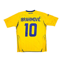 2008/09 Sweden Home Football Shirt (L) Umbro #10 Ibrahimovic - Football Finery - FF203883