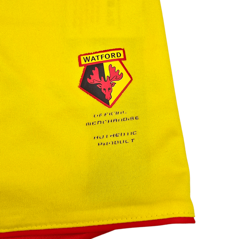 2008/09 Watford Home Football Shirt (L) Diadora #8 Eustace (EFL) - Football Finery - FF204518