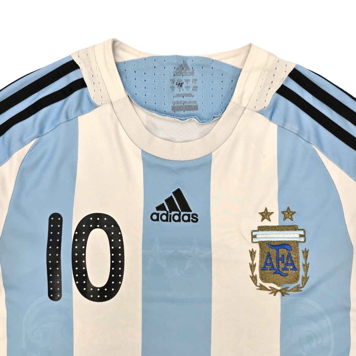 2008/10 Argentina Home Football Shirt (M) Adidas #10 Messi - Football Finery - FF203920