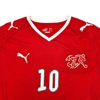 2008/10 Switzerland Home Football Shirt (L) Puma #10 Yakin (Player Version) - Football Finery - FF204021