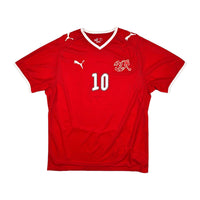 2008/10 Switzerland Home Football Shirt (L) Puma #10 Yakin (Player Version) - Football Finery - FF204021