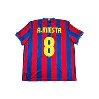 2009/10 Barcelona Home Football Shirt (XL) Nike #8 Iniesta - Football Finery - FF203440
