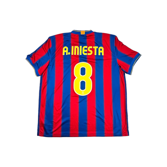 2009/10 Barcelona Home Football Shirt (XL) Nike #8 Iniesta - Football Finery - FF203440