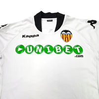 2009/10 Valencia Home Football Shirt (M) Kappa - Football Finery - FF203296