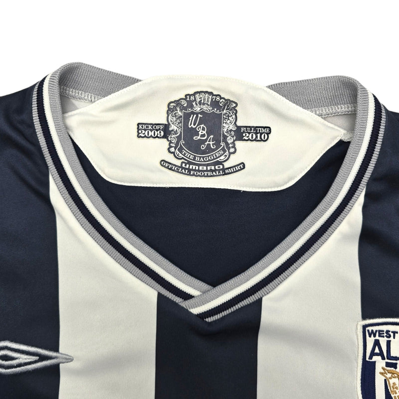 2009/10 West Bromwich Albion Home Football Shirt (M) Umbro #11 Brunt - Football Finery - FF203932