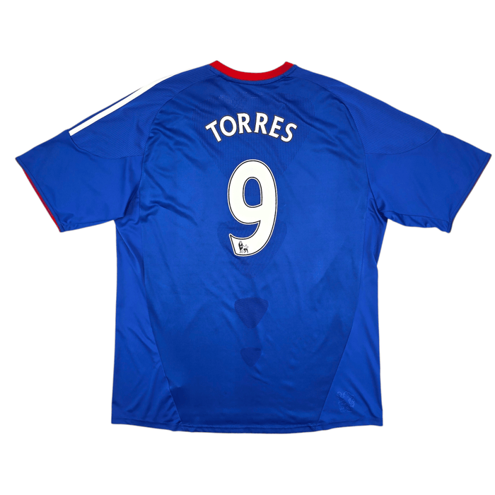 2010/11 Chelsea Home Football Shirt (2XL) Adidas #9 Torres - Football Finery - FF204517