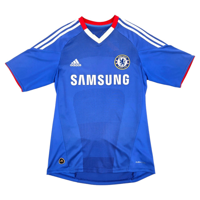 2010/11 Chelsea Home Football Shirt (S) Adidas #11 Drogba - Football Finery - FF204179