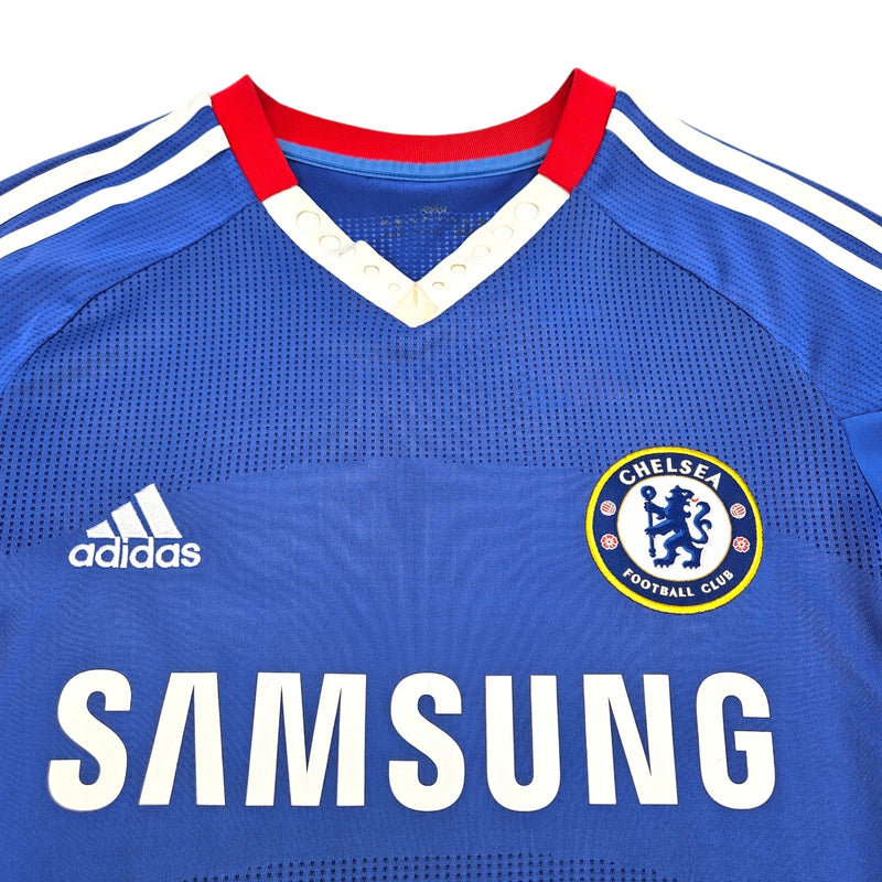 2010/11 Chelsea Home Football Shirt (S) Adidas #11 Drogba - Football Finery - FF204179