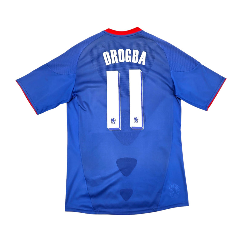 2010/11 Chelsea Home Football Shirt (S) Adidas #11 Drogba - Football Finery - FF204179