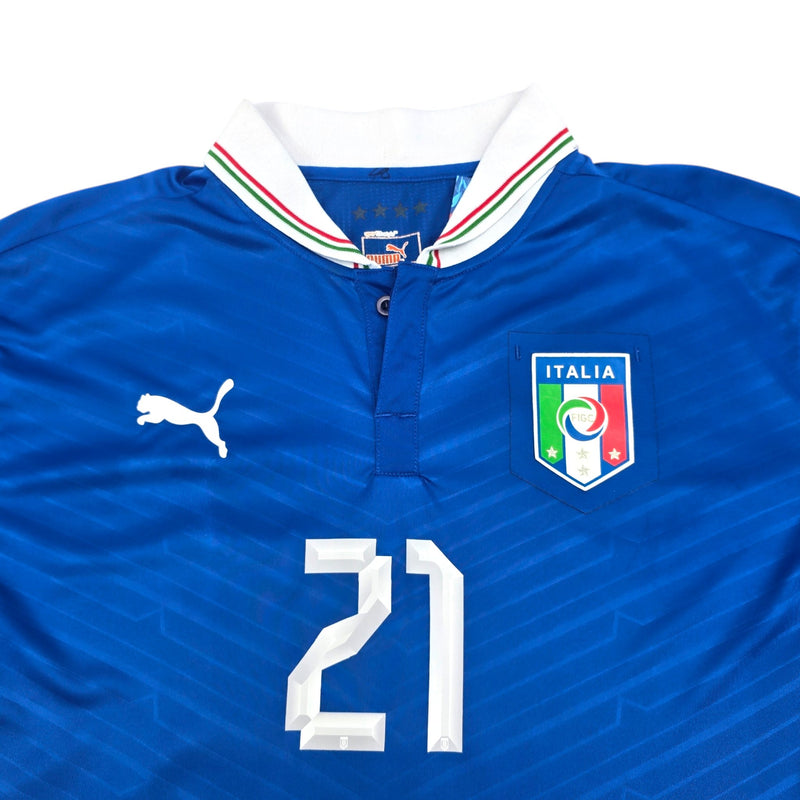 2010/11 Italy Home Football Shirt (M) Puma #21 Pirlo - Football Finery - FF204302