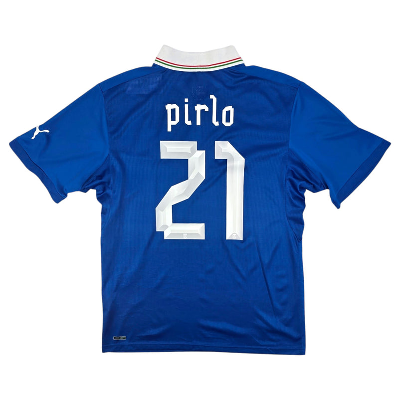 2010/11 Italy Home Football Shirt (M) Puma #21 Pirlo - Football Finery - FF204302