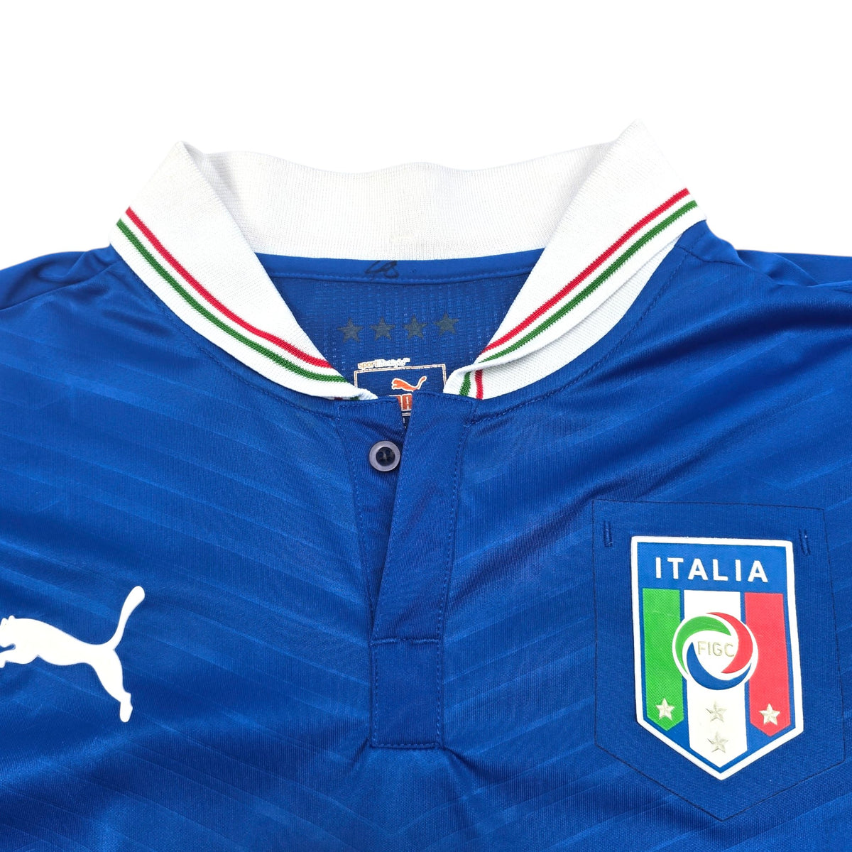 2010/11 Italy Home Football Shirt (M) Puma #21 Pirlo - Football Finery - FF204302