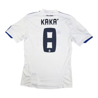 2010/11 Real Madrid Home Football Shirt (M) Adidas #8 Kaka - Football Finery - FF202393