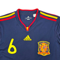 2010/11 Spain Away Football Shirt (S) Adidas #6 Iniesta - Football Finery - FF203832