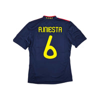 2010/11 Spain Away Football Shirt (S) Adidas #6 Iniesta - Football Finery - FF203832