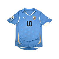 2010/11 Uruguay Home Football Shirt (M) Puma #10 Forlan - Football Finery - FF203831