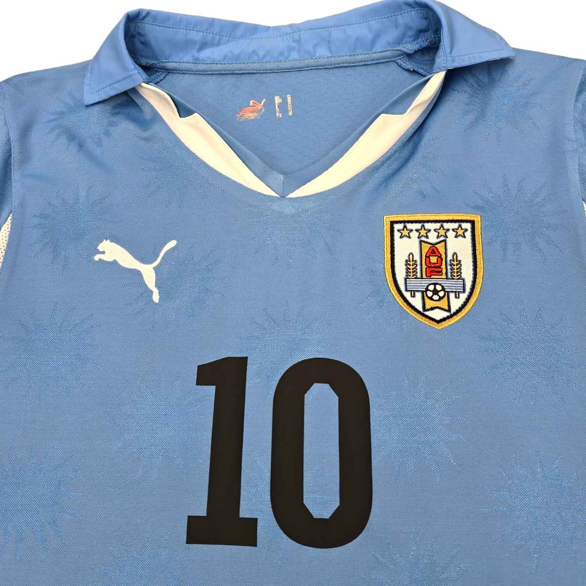 2010/11 Uruguay Home Football Shirt (M) Puma #10 Forlan - Football Finery - FF203831