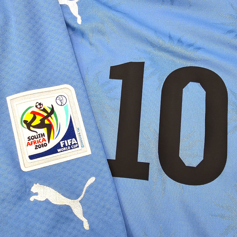 2010/11 Uruguay Home Football Shirt (M) Puma #10 Forlan - Football Finery - FF203831