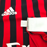 2011/12 AC Milan Home Football Shirt (L) Adidas #11 Ibrahimovic - Football Finery - FF203890