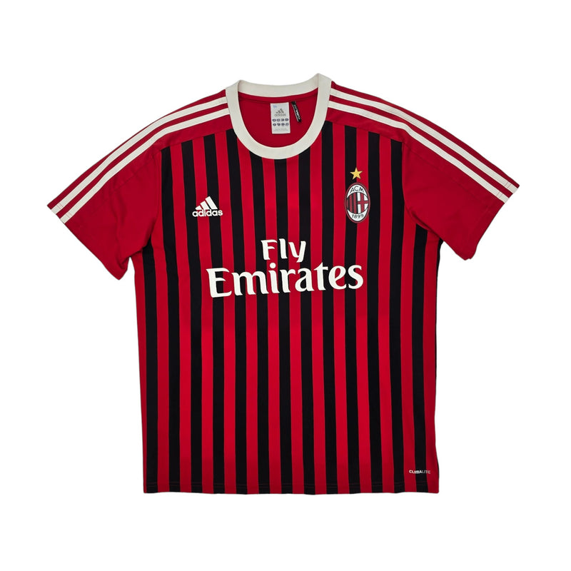 2011/12 AC Milan Home Football Shirt (L) Adidas #11 Ibrahimovic - Football Finery - FF203890