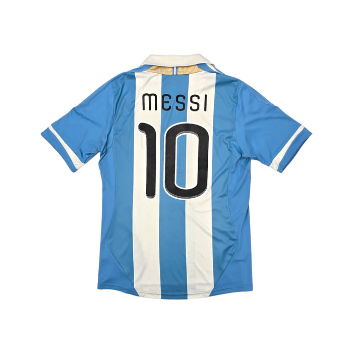 2011/12 Argentina Home Football Shirt (M) Adidas #10 Messi - Football Finery - FF203921