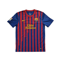 2011/12 Barcelon Home Football Shirt (M) Nike #7 Villa - Football Finery - FF202365