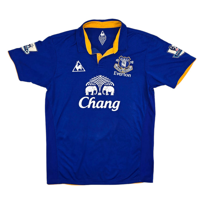 2011/12 Everton Home Football Shirt (M) Le Coq Sportif #8 Saha - Football Finery - FF204453