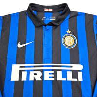 2011/12 Inter Milan Home Football Shirt (L) Nike #4 Zanetti - Football Finery - FF203524