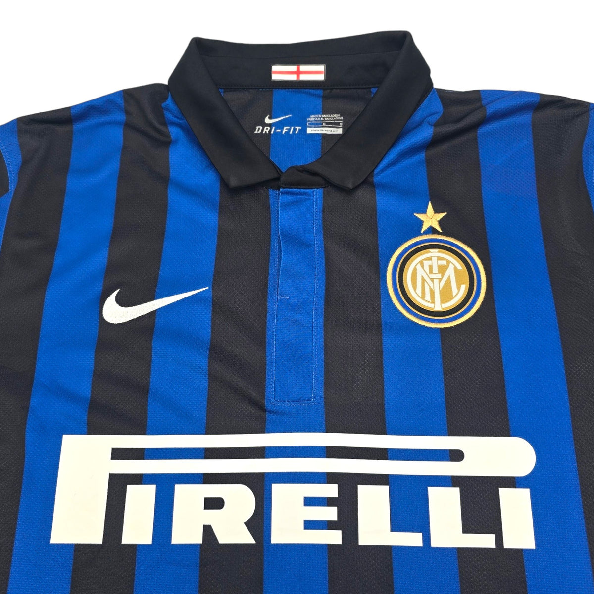 2011/12 Inter Milan Home Football Shirt (L) Nike #4 Zanetti - Football Finery - FF204115