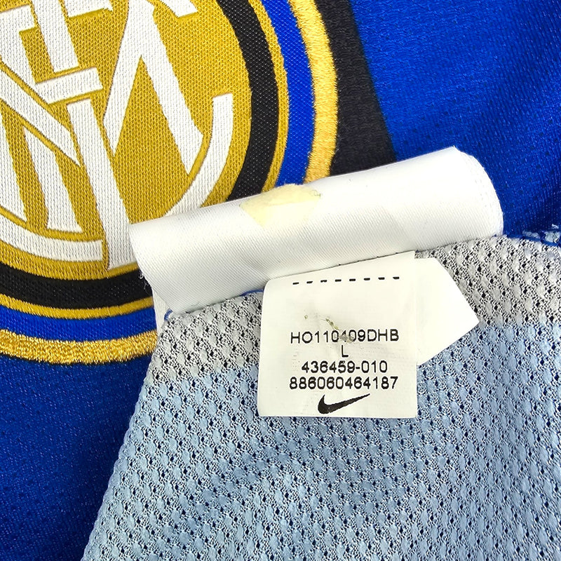 2011/12 Inter Milan Home Football Shirt (L) Nike #4 Zanetti - Football Finery - FF204115