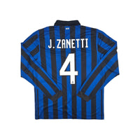 2011/12 Inter Milan Home Football Shirt (L) Nike #4 Zanetti - Football Finery - FF204115