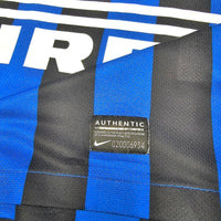 2011/12 Inter Milan Home Football Shirt (L) Nike #4 Zanetti - Football Finery - FF204115