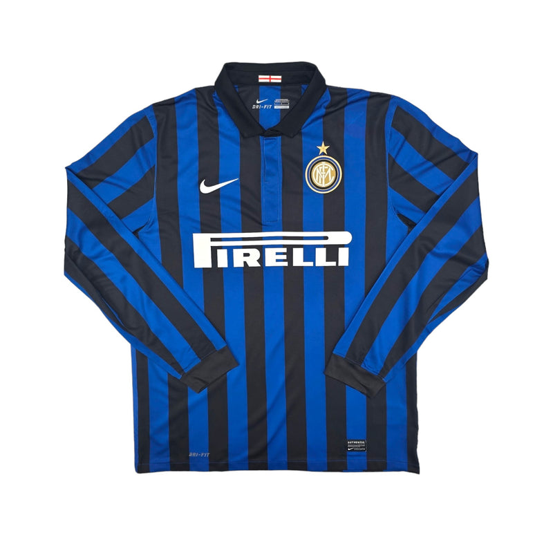 2011/12 Inter Milan Home Football Shirt (L) Nike #4 Zanetti - Football Finery - FF204115