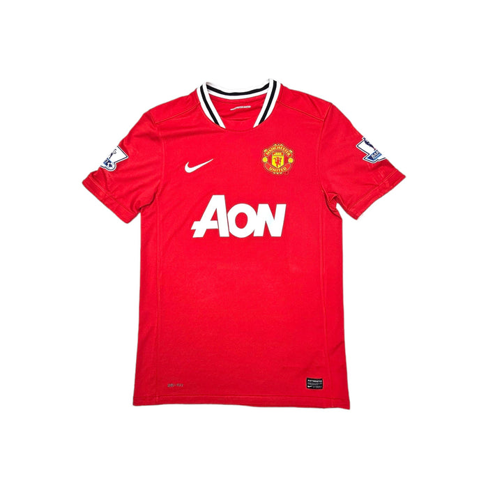 2011/12 Manchester United Home Football Shirt (M) Nike # 18 Young - Football Finery - FF202321