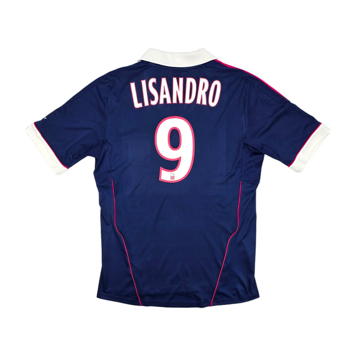 2011/12 Olympique Lyonnais Away Football Shirt (L) Adidas #9 Lisandro - Football Finery - FF203999