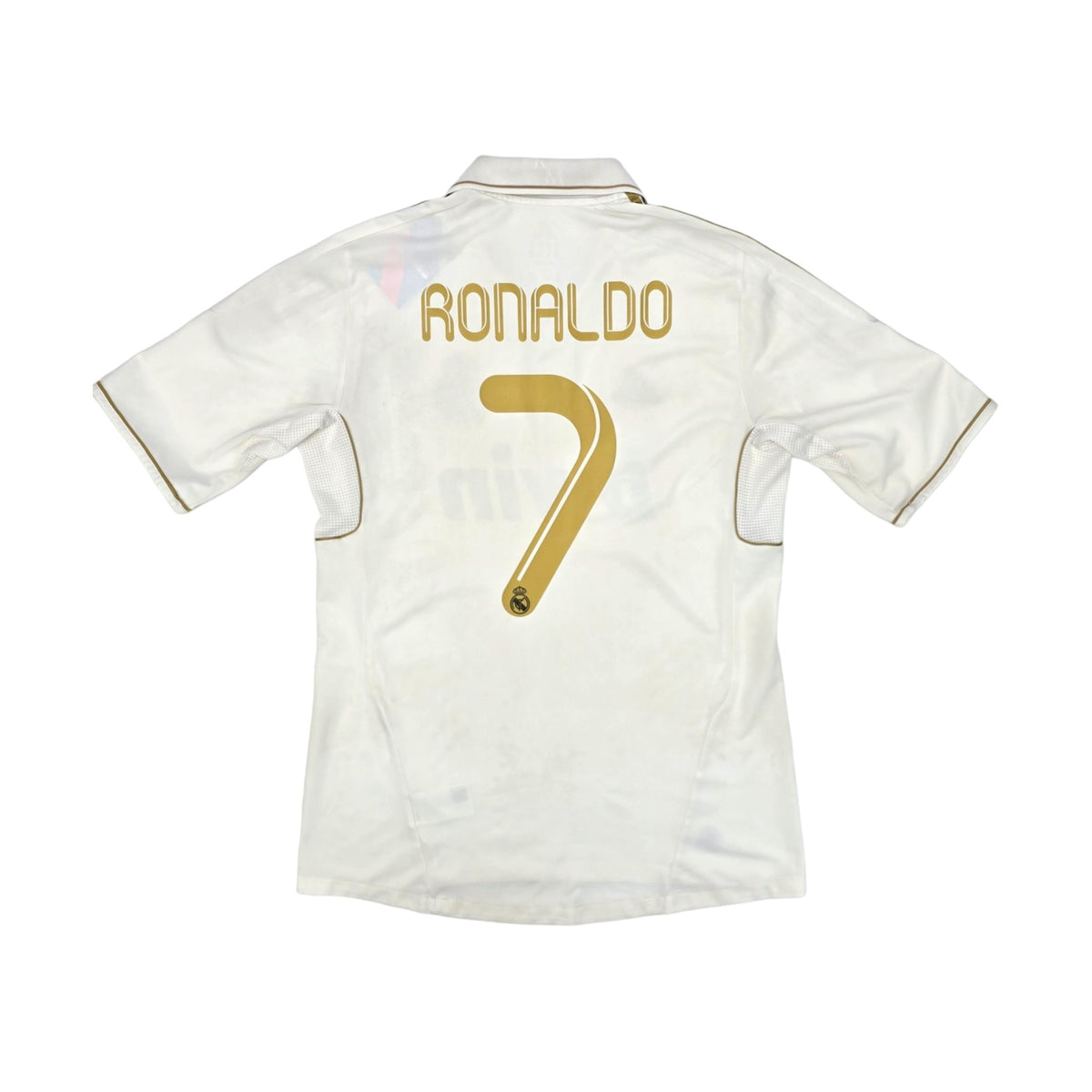 2011/12 Real Madrid Home Football Shirt (M) Adidas #7 Ronaldo (UCL) - Football Finery - FF203896