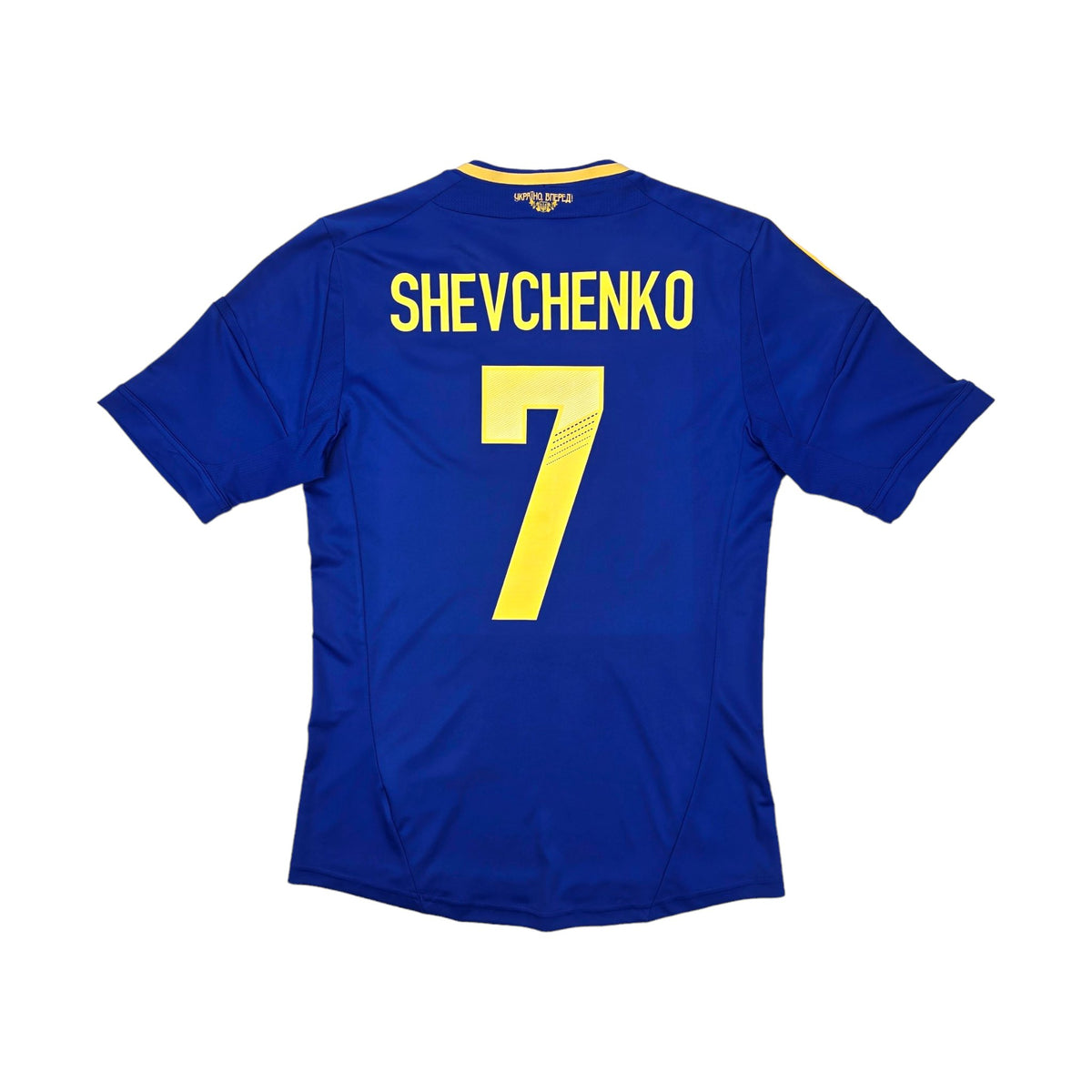 2011/13 Ukraine Away Football Shirt (S) Adidas #7 Shevchenko - Football Finery - FF203881