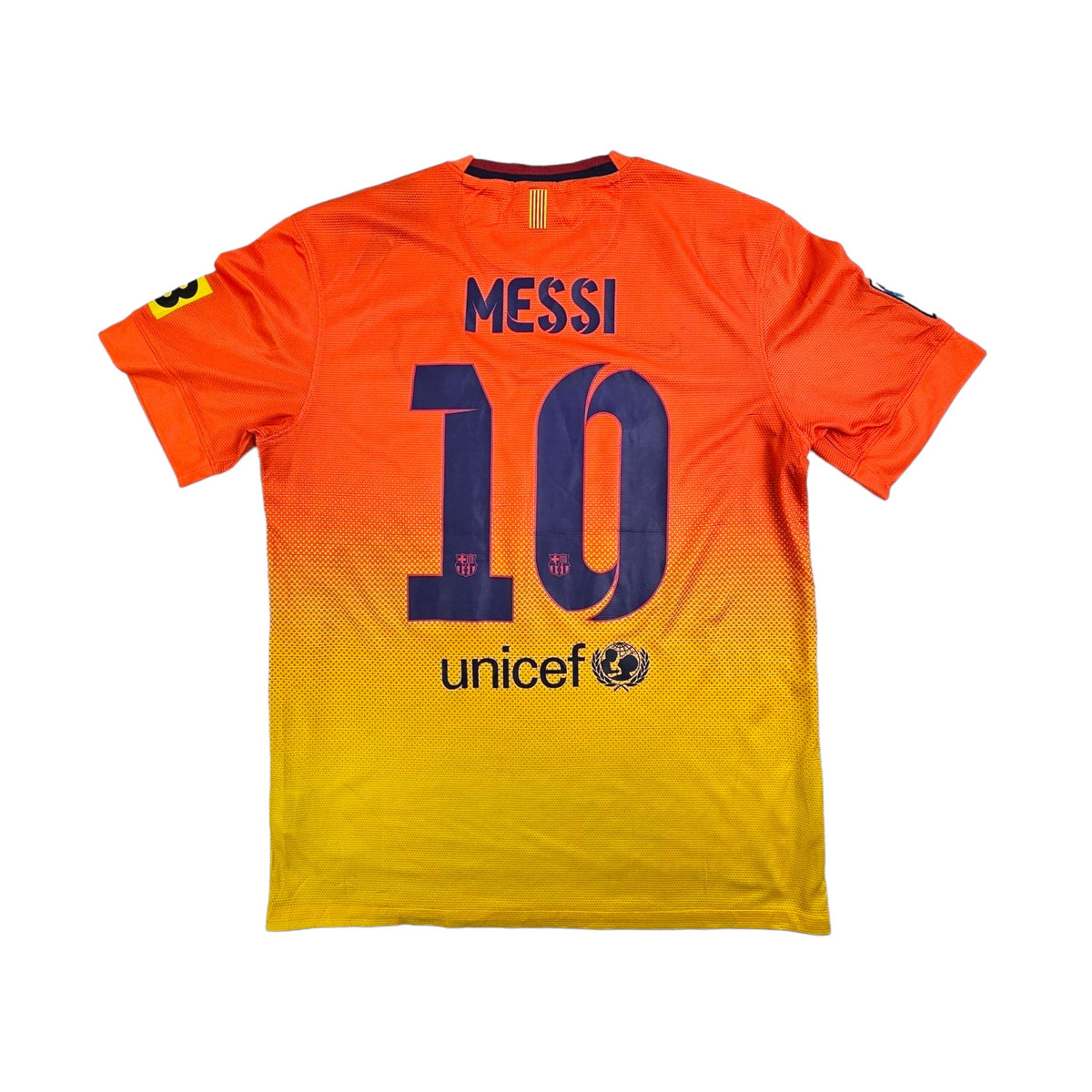 2012/13 Barcelona Away Football Shirt (M) Nike #10 Messi - Football Finery - FF203696