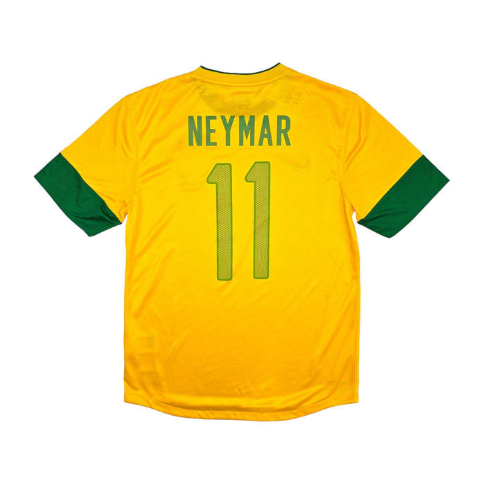 2012/13 Brazil Home Football Shirt (M) Nike #11 Neymar - Football Finery - FF203505