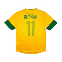 2012/13 Brazil Home Football Shirt (M) Nike #11 Neymar - Football Finery - FF203505