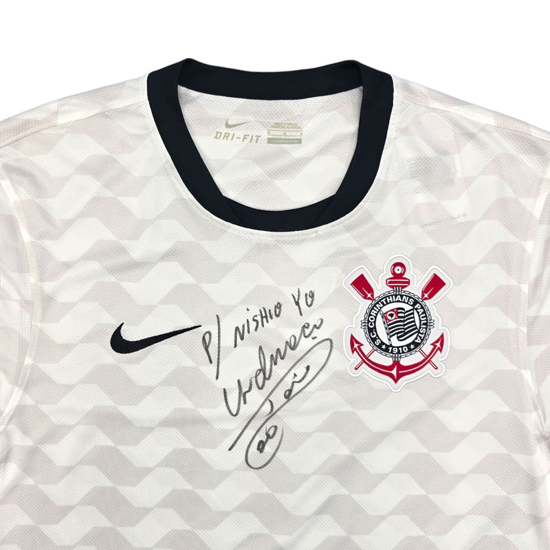 2012/13 Corinthians Home Football Shirt (M) Nike (Signed by Danilio) - Football Finery - FF203998