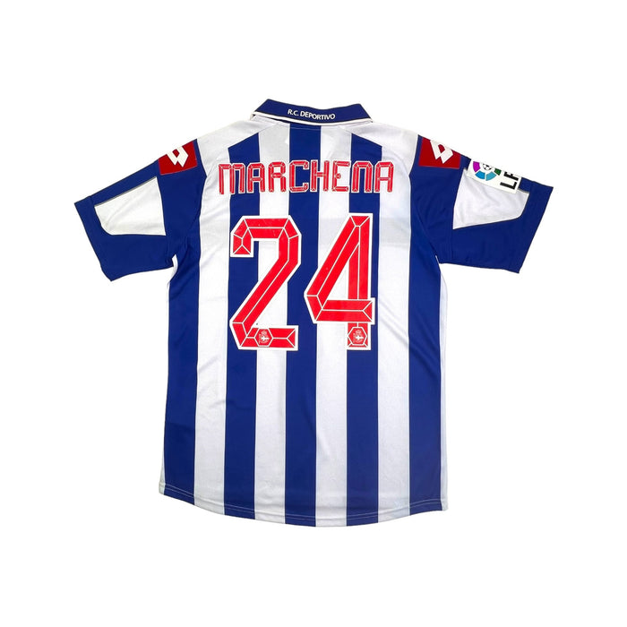 2012/13 Deportivo La Coruna Home Football Shirt (M) Lotto # 24 Marchena - Football Finery - FF202677