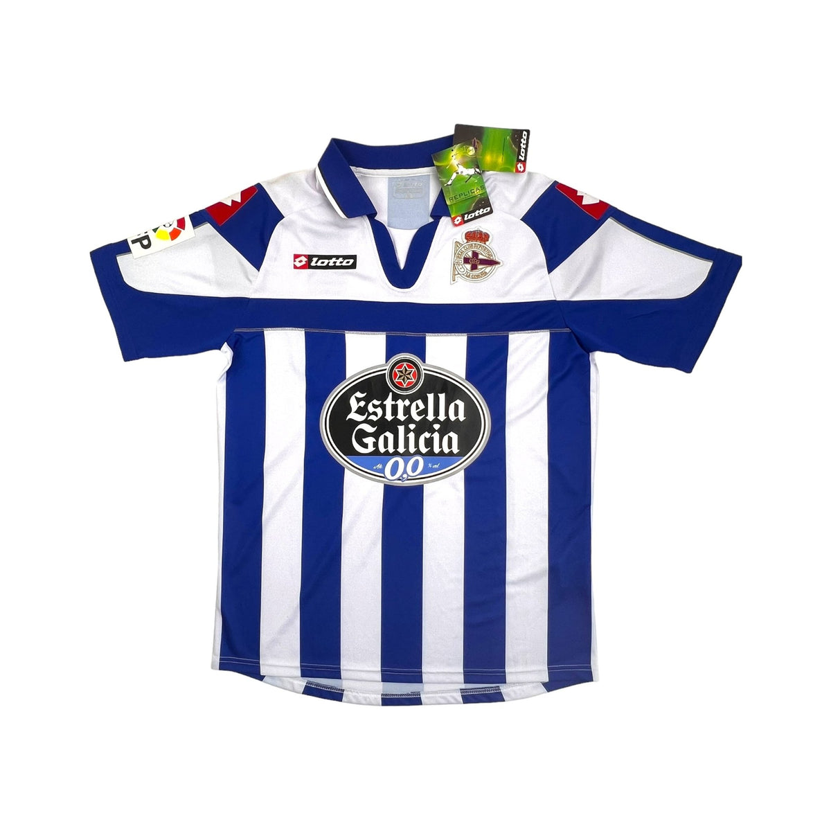 2012/13 Deportivo La Coruna Home Football Shirt (M) Lotto # 24 Marchena - Football Finery - FF202677