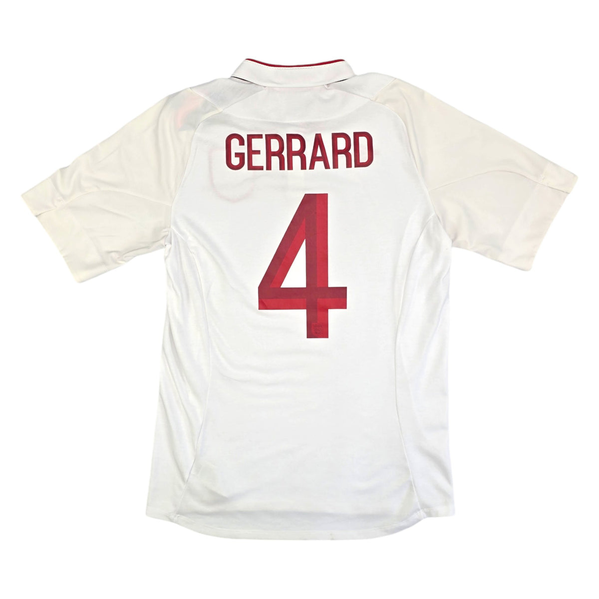 2012/13 England Home Football Shirt (M) Umbro #4 Gerrard - Football Finery - FF204317