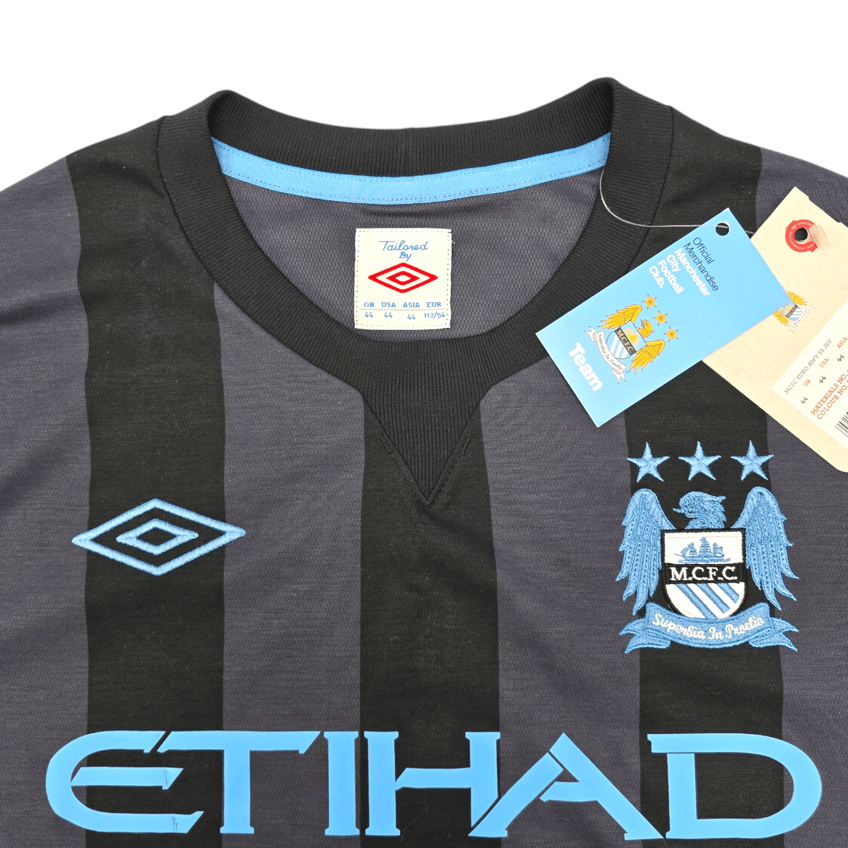 2012/13 Manchester City Third Football Shirt (XL) Umbro #4 Kompany (BNWTs) - Football Finery - FF300183